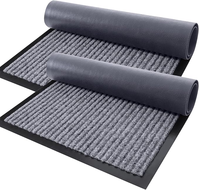 OLANLY Front Door Mat Indoor Outdoor Entrance, Waterproof Heavy Duty Doormat by OLANLY