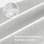 MIULEE 100% Blackout Linen Curtains - Image 3