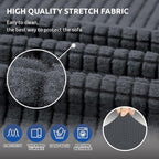 KEKUOU Stretch Loveseat Sofa Cover Slipcover, Couch Covers - Image 5