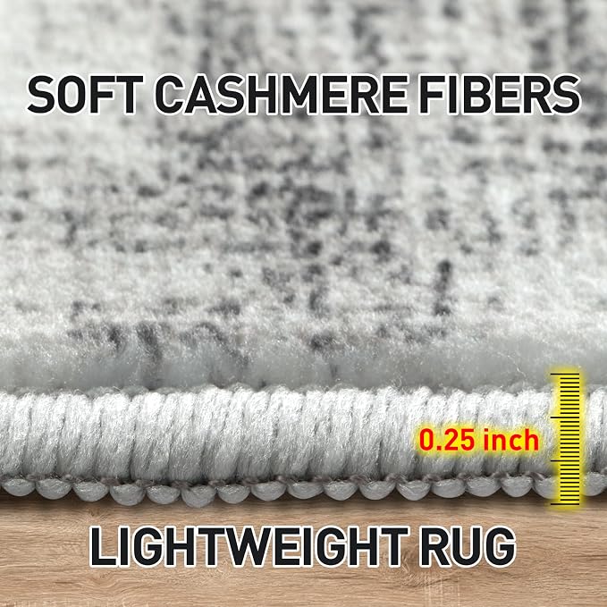 9x12 Area Rugs Washable Rug: Modern Abstract Living Room Rug Soft Anti-Skid - Image 7