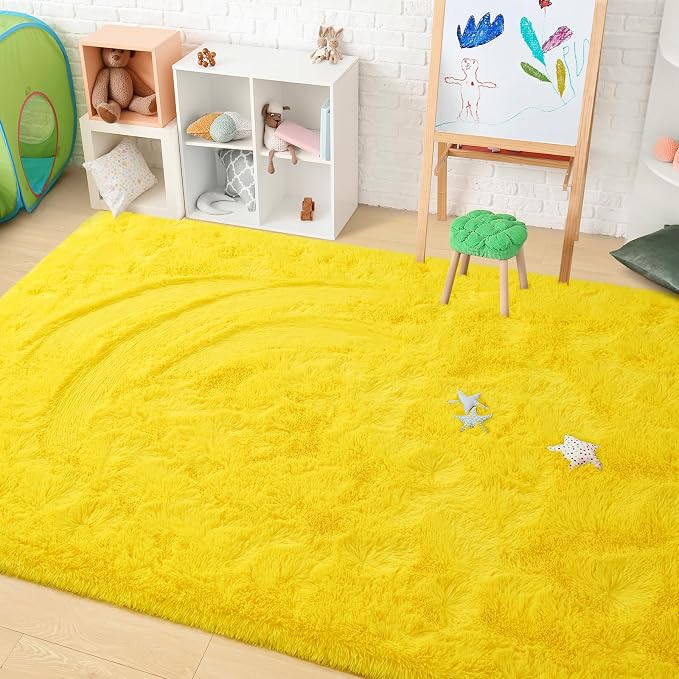 Amearea Premium Soft Fluffy Rug Modern Shag Carpet, 9x12 Feet, Fuzzy Shaggy Rugs - Image 4