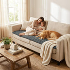 Smiry Couch Cover for Dogs Washable, Non Slip Fuzzy Pet Couch Covers for 3 - Image 5
