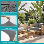 14Pcs Stretch Patio Cushion Covers, Outdoor Couch Covers Replacement, Outdoor - Image 3