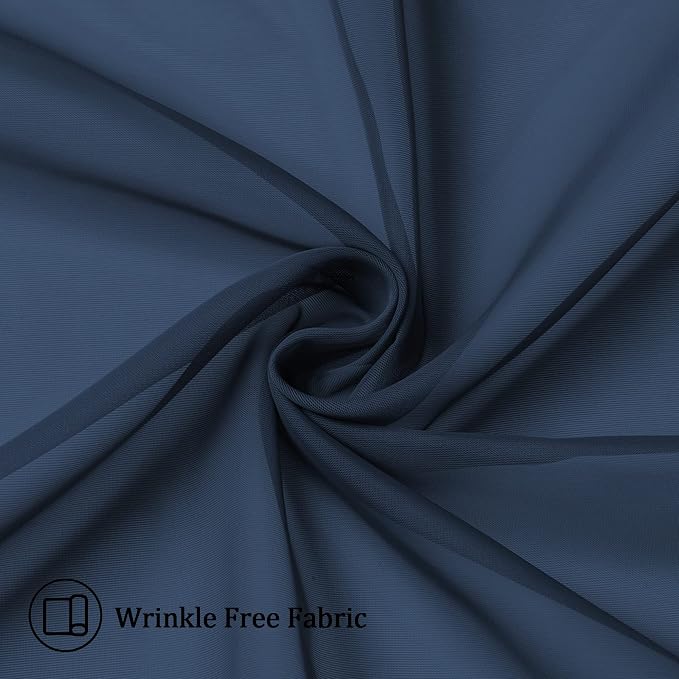 Aiyufneg Small Sheer Tier Curtains Half Kitchen Curtain Sheers, Light Filtering - Image 4