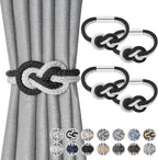 NICEEC 4 Pack Mini Magnetic Curtain Tiebacks Nordic Simple Style Drape Tie by NICEEC