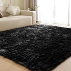 ORINOVA Washable Area Rugs 9x12 Living Room Large Black Faux Sheepskin Shaggy by ORINOVA