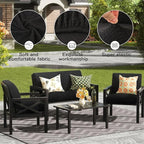 8Pcs Outdoor Cushion Covers, Patio Cushion Covers, Stretch Elastic Slipcovers - Image 4