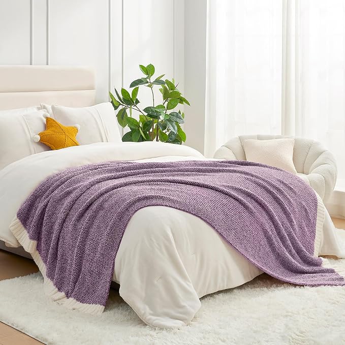 Snuggle Sac Super Soft Purple Blanket Reversible Twin Size by SnuggleSac