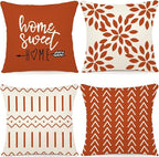 YCOLL Fall Pillow Covers 18x18 Set of 4, Modern Sofa Throw Pillow Cover by PillowCoversExpert