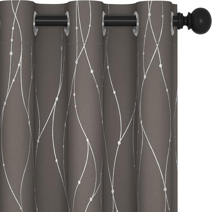 Deconovo Blackout Curtains, Thermal Insulated Soundproof Grommet Drapes by Deconovo