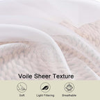 Cafe Curtains 36 Inch Length Tier 2 Pieces, Modern Soft Airy Sheer Kitchen - Image 3