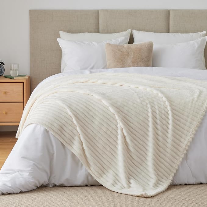 BEDELITE Twin Blanket for Couch & Bed, 300GSM Soft & Warm Fleece Blanket - Image 8