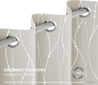 Deconovo Beige Blackout Curtains, Room Darkening Curtain, Thermal Insulated - Image 7