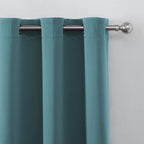 LEMOMO Sea Teal Thermal Blackout Curtains/42 x 95 Inch/Set of 2 Panels Room - Image 6