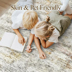 10x14 Area Rugs for Living Room, Non Slip Machine Washable Vintage Rugs - Image 3
