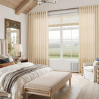 Nanspring Tan Linen Curtains 84 Inches Long - Image 7