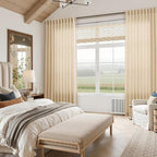 Nanspring Tan Linen Curtains 63 Inches Long - Image 7