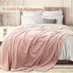 TOONOW Fleece Blanket Super Soft Cozy Throw Blanket 50" x 60", Lightweight - Image 3