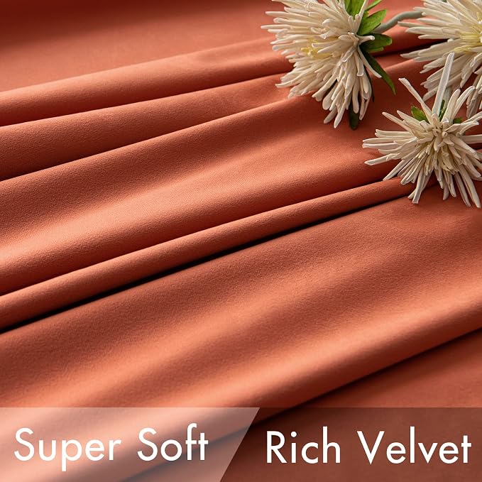 MIULEE Velvet Curtains 66 Inch Wide - Image 4