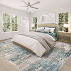 8x10 Area Rugs for Living Room, Washable Modern Abstract Large Area Rug Neutral - Image 4