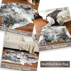AROGAN Western Decor Faux Fur Cowhide Rug, 3.6 x 2.3 Feet Premium Animal Skin - Image 7