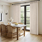 MIULEE Pinch Pleated Thick Linen Curtains 90 Inches Long 2 Panels - Image 3