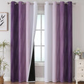 Estelar Textiler Ombre Blackout Curtains 102 Inches Long 2 Panels Set, Full by ESTELARTEXTILER