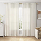 Extra Wide 100 Inch Linen Curtains by Nanspring