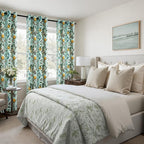 Topfinel 90 Inches Long Curtains Mint Green Whimsical Woodland Leaf Jungle - Image 5