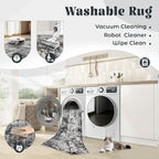 8x10 Area Rugs for Living Room, Washable Modern Abstract Large Area Rug Neutral - Image 2