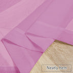 Chyhomenyc Pink Sheer Curtains 78 Inches Long 2 Panels Set - Image 7