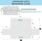 Reversible Oversized Sofa Covers Couch Cover Furniture Protector - Image 7