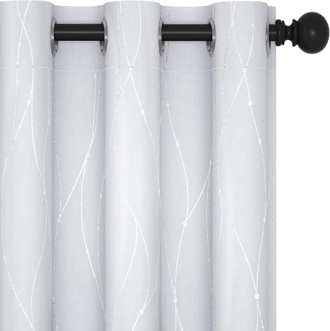 Deconovo Bedroom Curtains, Light Darkening Drapes, Thermal Insulated Soundproof by Deconovo