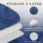 3x5 Rug, Bedside Preppy Dorm Area Rug, College Essentials Small Carpets - Image 2
