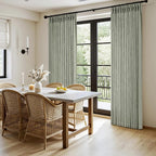 MIULEE Pinch Pleated Thick Linen Curtains 102 Inches Long 2 Panels - Image 3