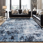 Rugflix 10x14 Area Rugs for Living Room, Washable Large Rug Stain-Resistant Low by RugflixAreaRugs
