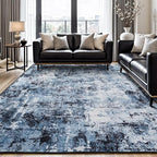 Rugflix 8x10 Area Rugs for Living Room, Washable Large Rug Stain-Resistant Low by RugflixAreaRugs
