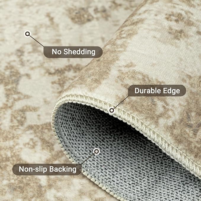 LEPEII 5x7 Area Rugs, Rugs for Living Room, Indoor Non-Slip Washable Rug for - Image 6