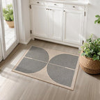 Lahome Enfys Rainbow Easy Jute Rug, Farmhouse Nature Washable Non Shedding Low - Image 6