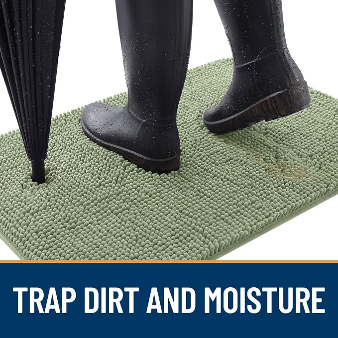 OLANLY Dog Door Mat for Muddy Paws 47x20, Absorbs Moisture and Dirt, Absorbent - Image 2
