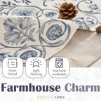 jinchan Linen Valance Kitchen Curtain - Image 6