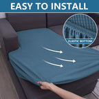 hyha Waterproof Sectional Couch Covers, Non Slip Sofa Couch Cushion Covers L - Image 8