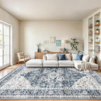 AMADA HOMEFURNISHING 10x14 Washable Area Rug, Low-Profile Large Area Rug - Image 7