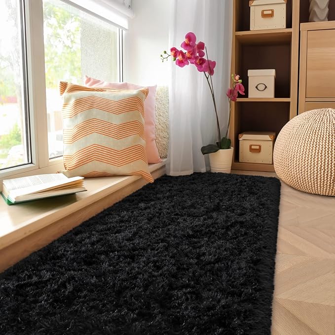 Amearea Shag Fluffy Area Rug for Bedroom Girls Living Room, Extra Soft and - Image 8