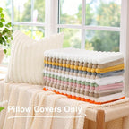 decorUhome Summer Cozy Faux Fur Throw Pillow Covers 16x16 Set of 2 Decorative - Image 6