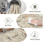 9x12 Area Rugs for Living Room, Non Slip Machine Washable Vintage Rugs - Image 5