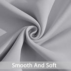 Yakamok Wide Thermal Blackout Patio Door Curtain Panel, Light Grey Grommet - Image 5