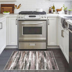 Lansny Modern Abstract Entryway Rug Indoor 2x3 Washable Rug Non-Slip Soft Small - Image 2