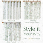 jinchan Floral Linen Blend Curtains - Image 5