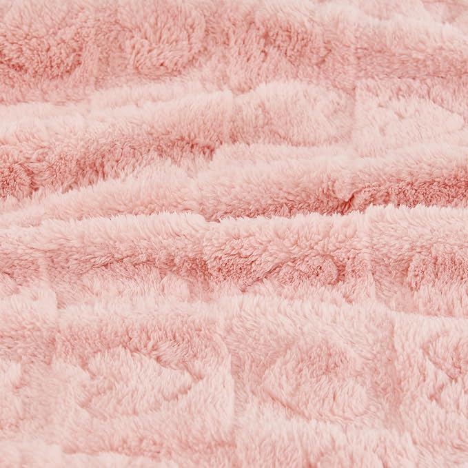 Yurhap Fleece Baby Blanket Heart Checkered Blanket, Ultra Soft Cozy Baby - Image 7